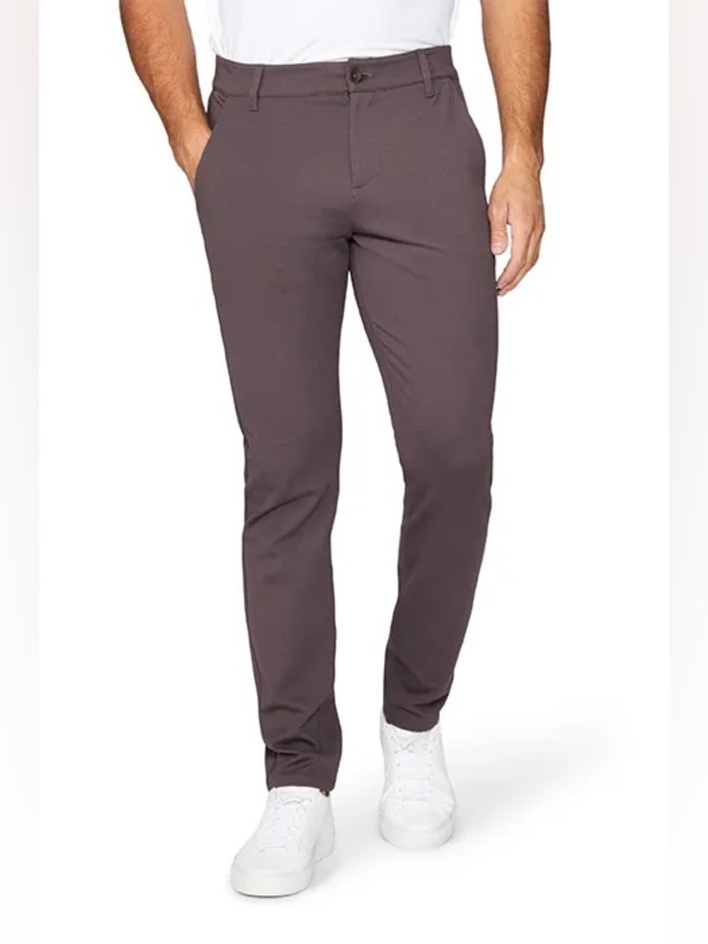 PAIGE Stafford Men’s Stretch Trousers Size 31 Twilight Truffle